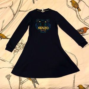 Kenzo Navy blue Sweater dress, size 10 girls, good preloved condition